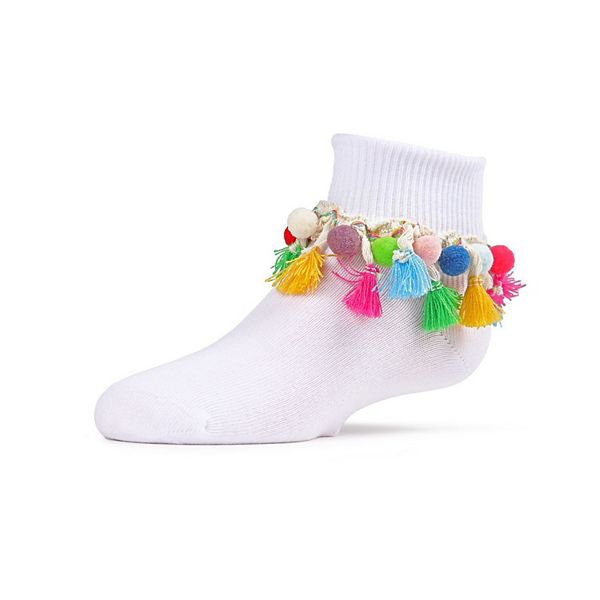 

Детские носки Pom-Pom-Palooza Memoi, White