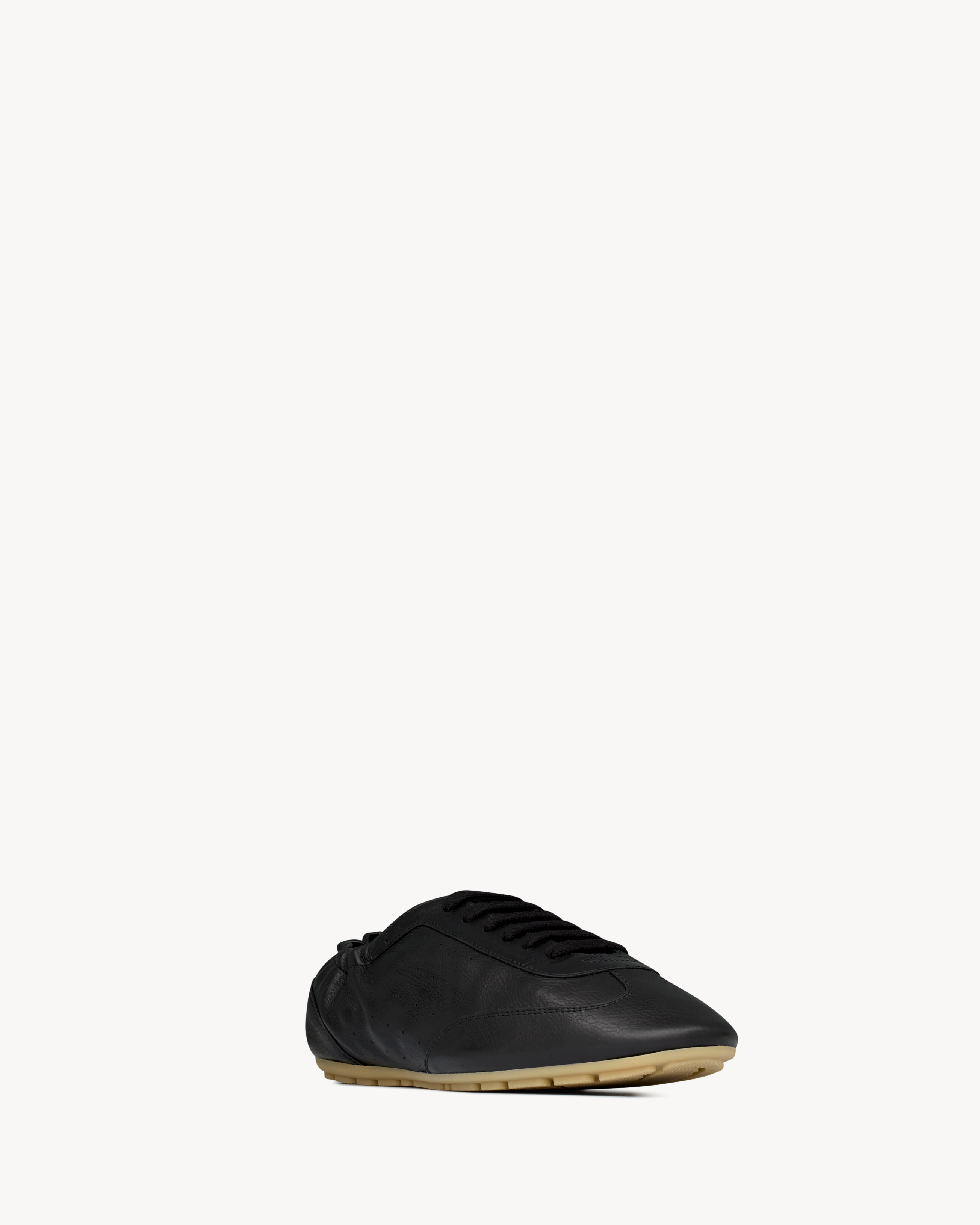 Кроссовки LEWIS из зернистой кожи Saint Laurent, черный — фото 3