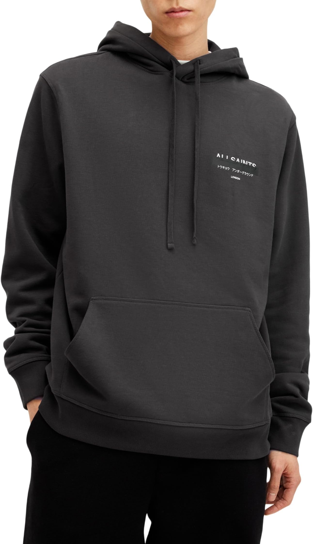 

Толстовка AllSaints Redact Oth Hoody, цвет Washed Black