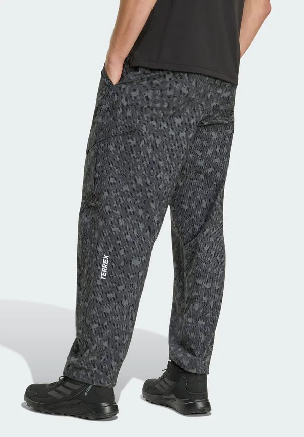 Брюки для активного отдыха aop Adidas Terrex, Grey Six/Carbon/Black — фото 2