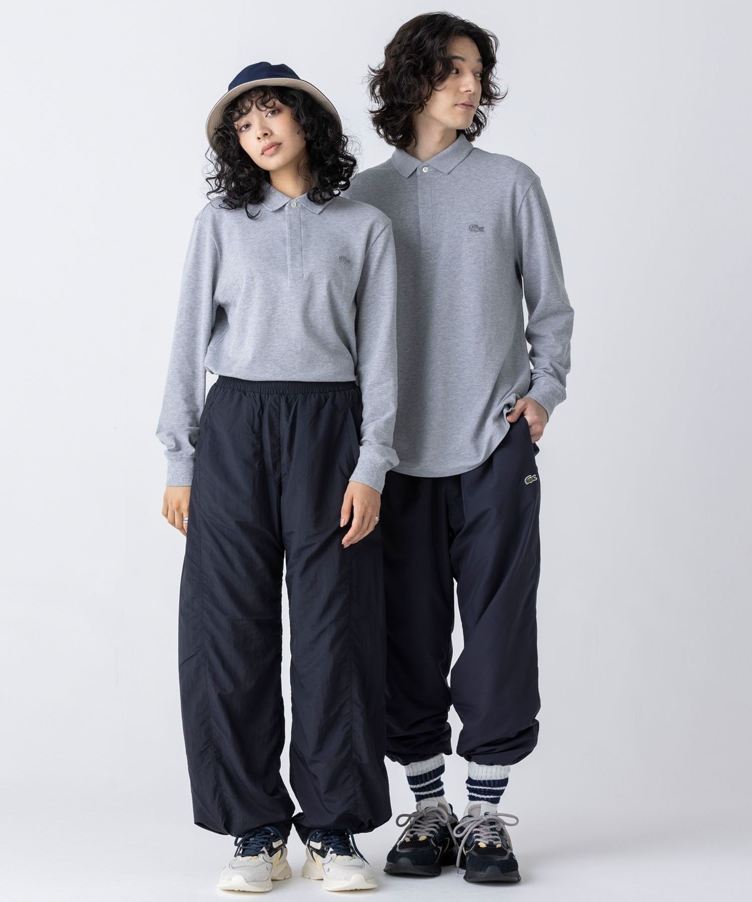 Рубашка-поло с длинными рукавами и планкой спереди LACOSTE, Gray — фото 2
