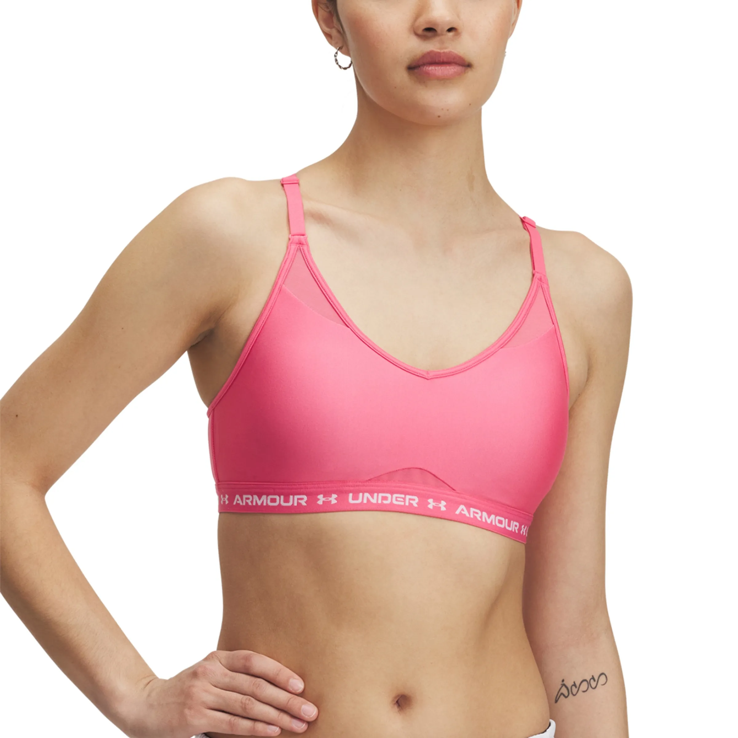 

Женский топ UA Crossback Low Bra Under Armour, розовый