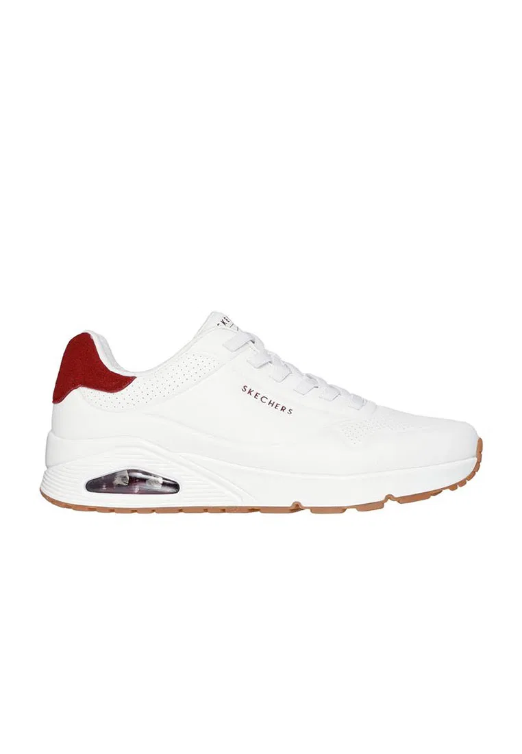 Кроссовки мужские, Harry Kane, UNO Skechers, белый/бордовый