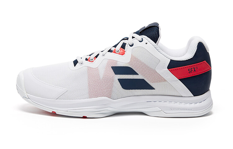 

Кроссовки Babolat Tennis Shoes Men Low-top White/Royal Blue, белый/синий