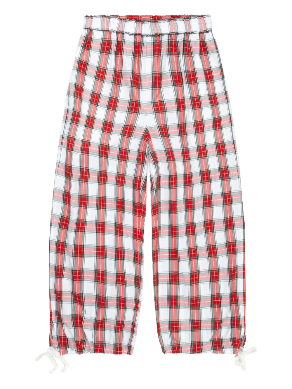 

Клетчатые брюки с кулиской Comme Des Garçons Girl, красный