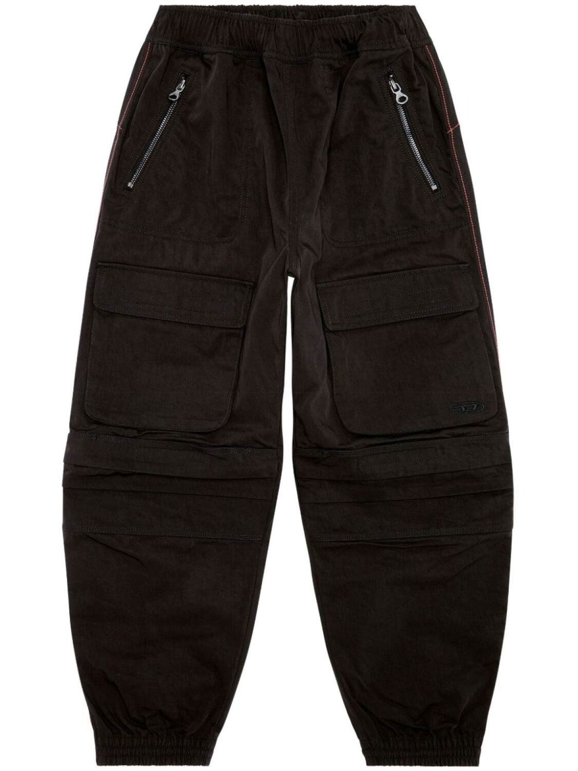 

Diesel зауженные брюки карго, черный
