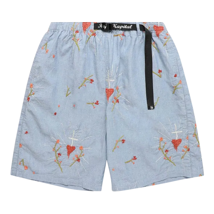 

Шорты Kapital Chambray Corazon Embroidery Easy 'Sax', синий