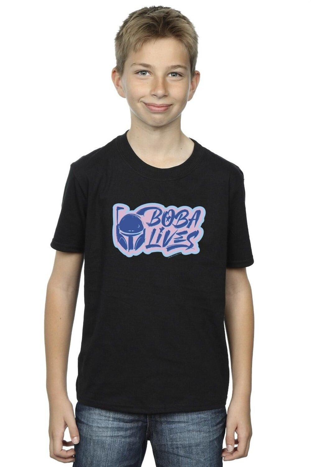 

Карманная футболка «Книга Бобы Фетта жива» Star Wars, черный