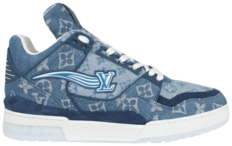 

Кроссовки Louis Vuitton Trainer 'Monogram Denim', синий