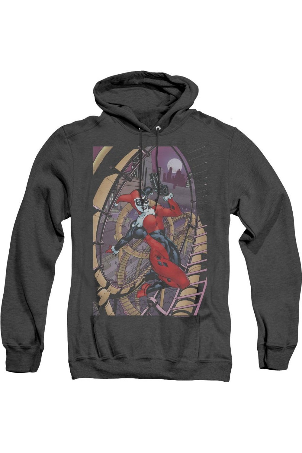 

Толстовка с капюшоном Batman Harley First Adult Heather Gildan, черный