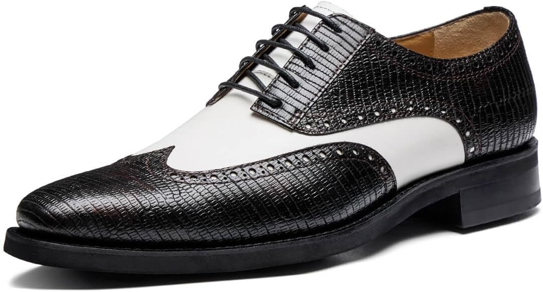 

Мужские классические туфли Jepsen Gord из натуральной кожи, оксфорды, роскошные деловые туфли для костюма с быстрым швом Блейка, белый/черный