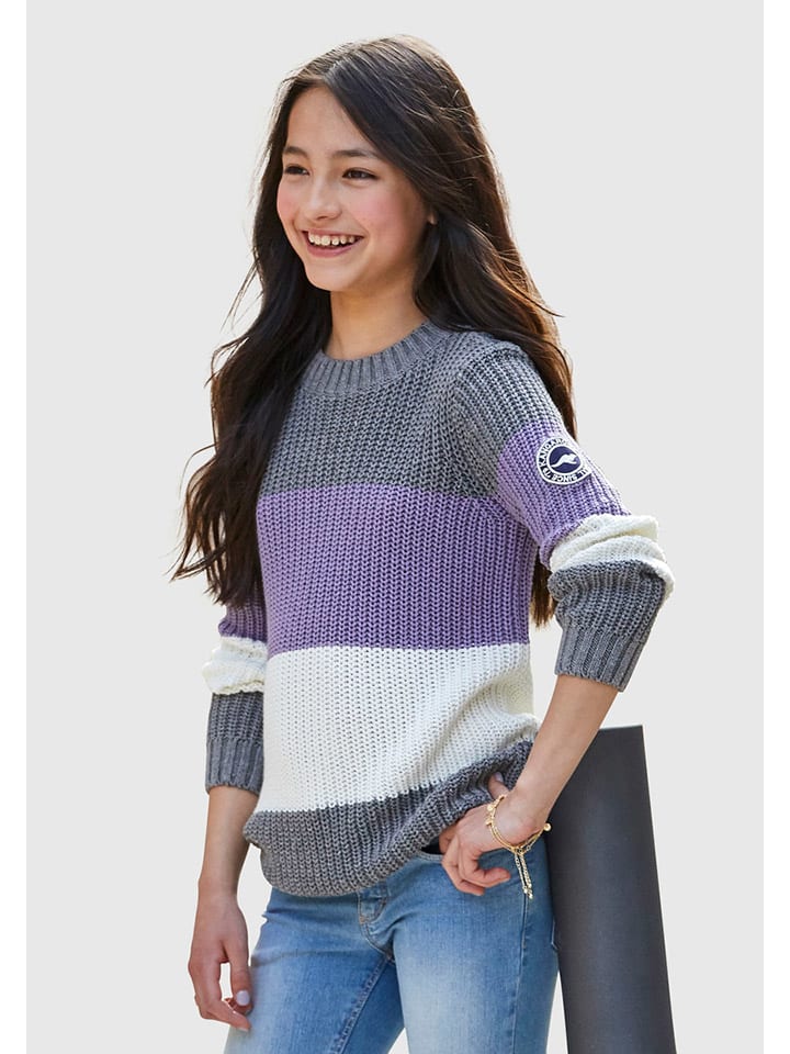 

Kangaroos Свитер серого/фиолетового/кремового цвета