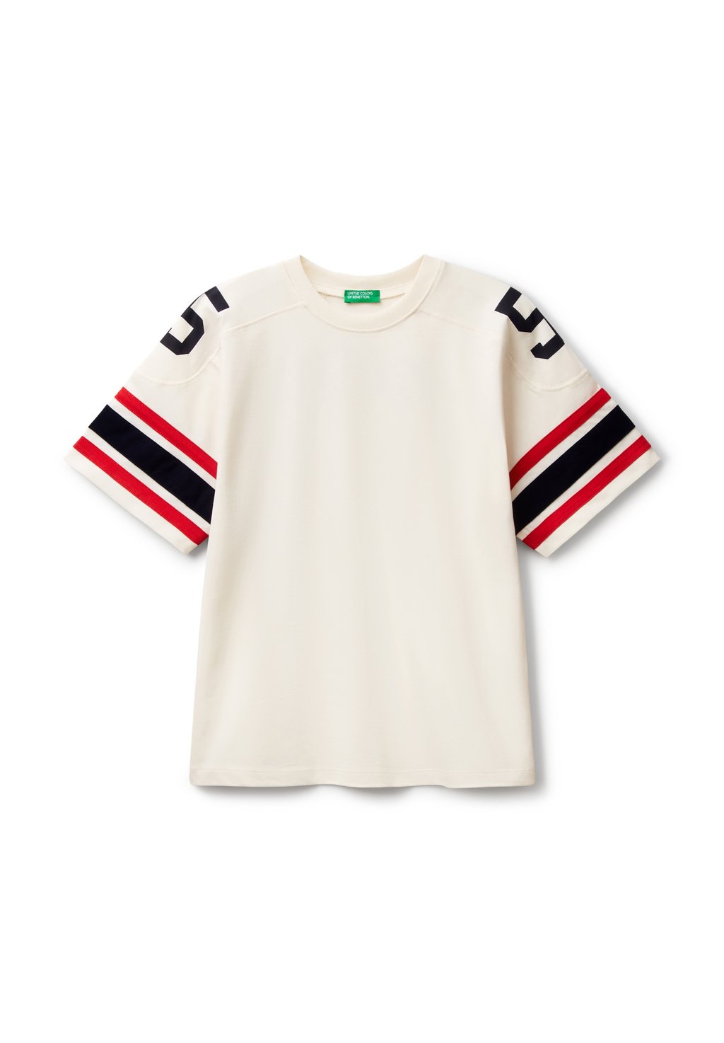 

Футболка с принтом SHORT SLEEVE United Colors of Benetton, белый