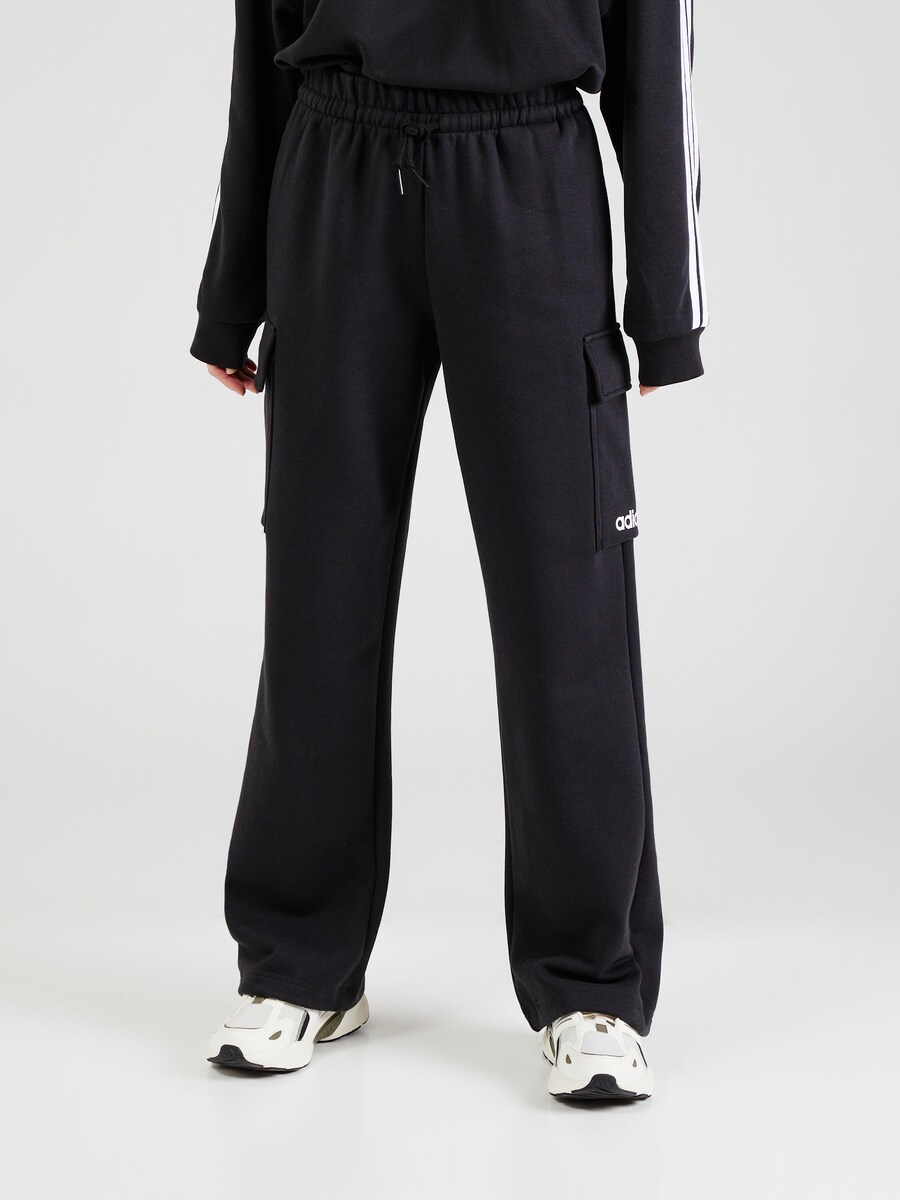 Широкие тренировочные брюки ADIDAS SPORTSWEAR, черный — фото 2