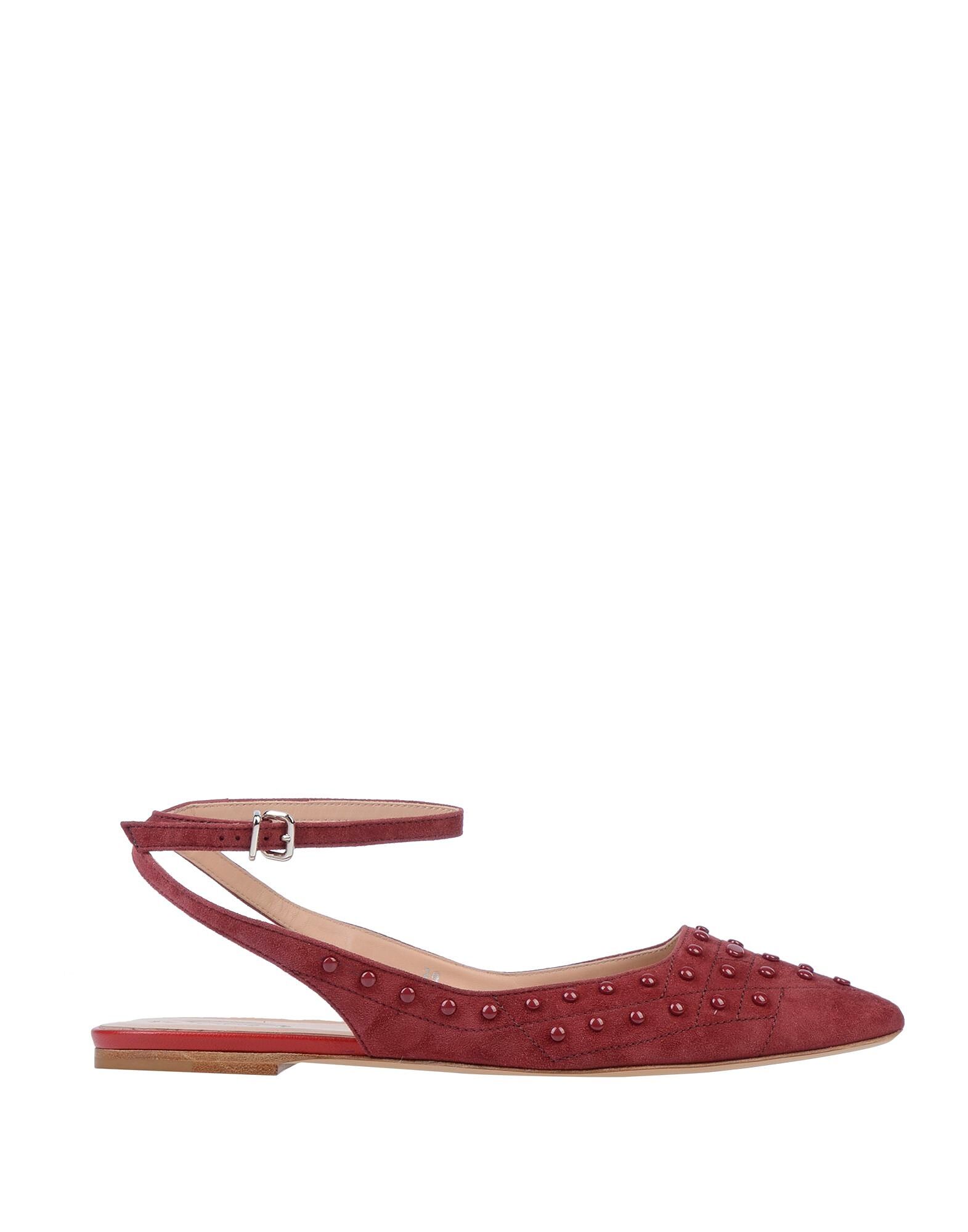 Балетки Tod'S, гранатовый