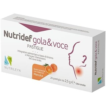 

Nutrileya Nutridef для горла и голоса с медом и лимоном, 20 таблеток