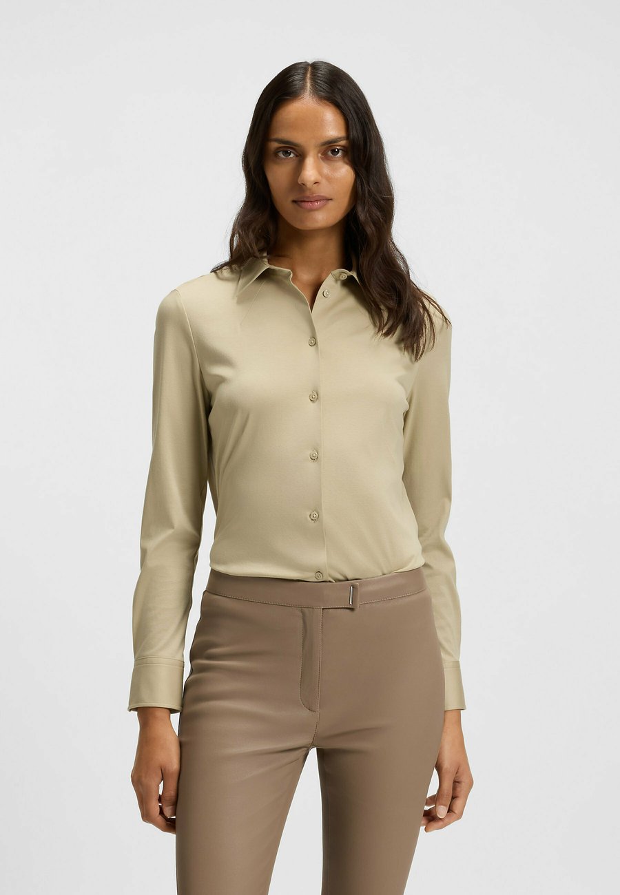 

Блуза BOSS BRONTA TUESDAY, Light Beige Five/Beige