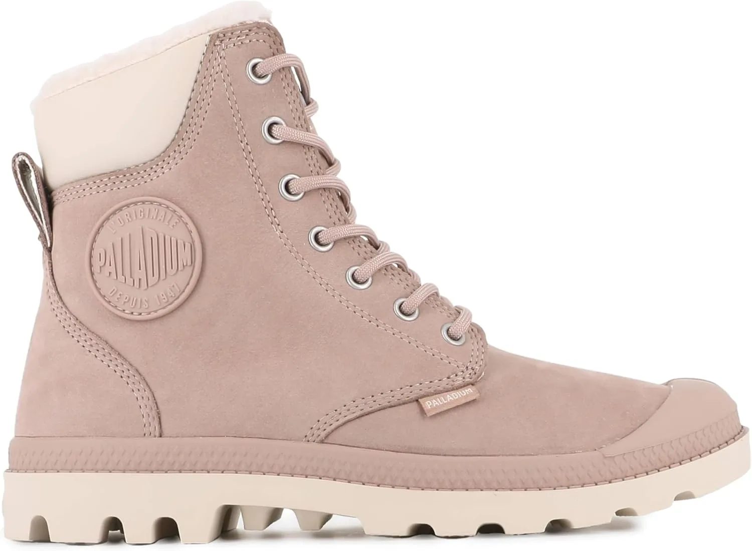 Классические водонепроницаемые унисекс ботинки Palladium Pampa Sport из коровьей кожи, розовый