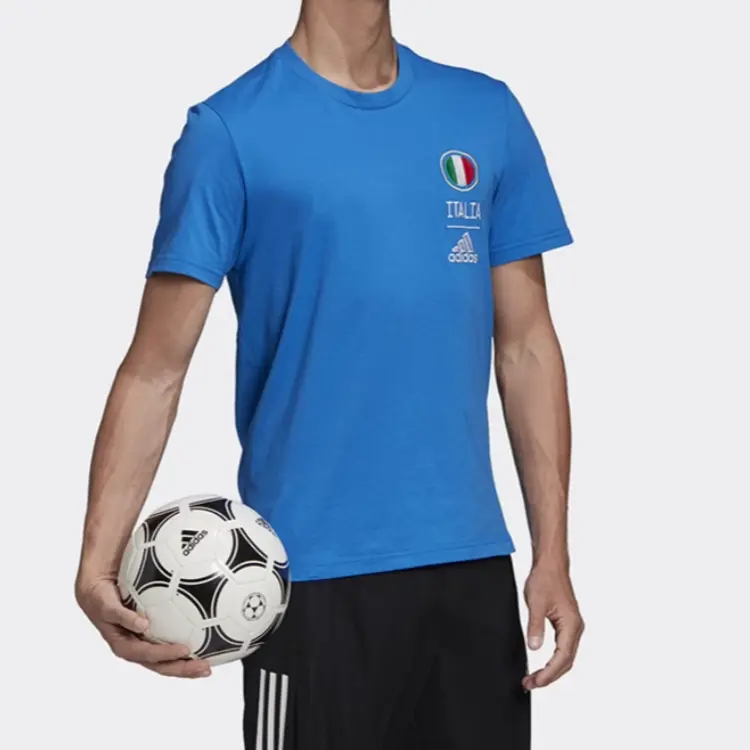 Футболка Adidas ITA CI мужская синяя — фото 4
