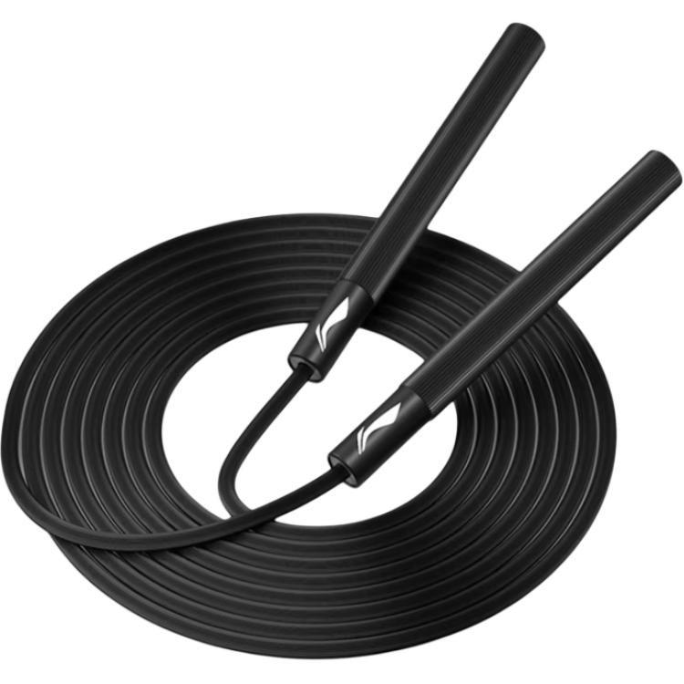 

Ручки для скакалка материал алюминиевый сплав, трос материал пвх алюминиевый сплав для учащихся 2,8 м LINING, черный