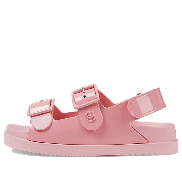 Сандалии rubber slingback sandals 'pink' Gucci, розовый