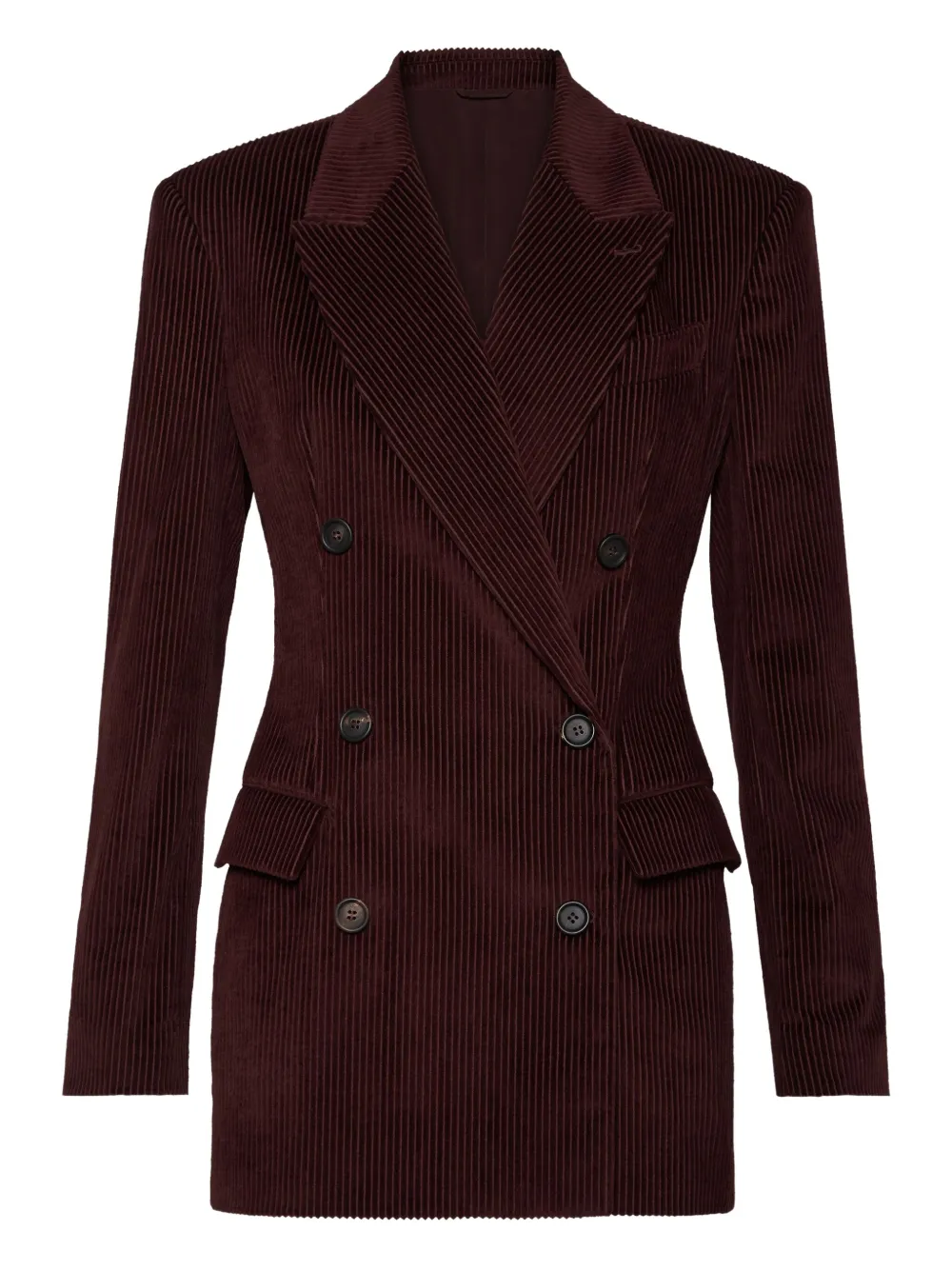 

Двубортный пиджак Brunello Cucinelli, коричневый
