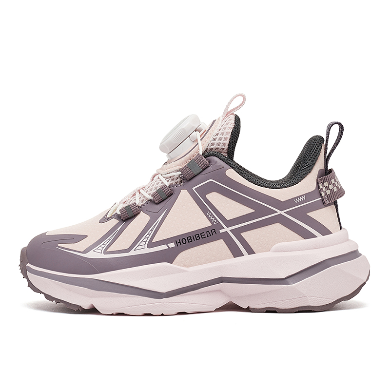 

Кроссовки для бега, увеличивающие рост, противоскользящие и износостойкие для детей HOBIBEAR, розовый/фиолетовый