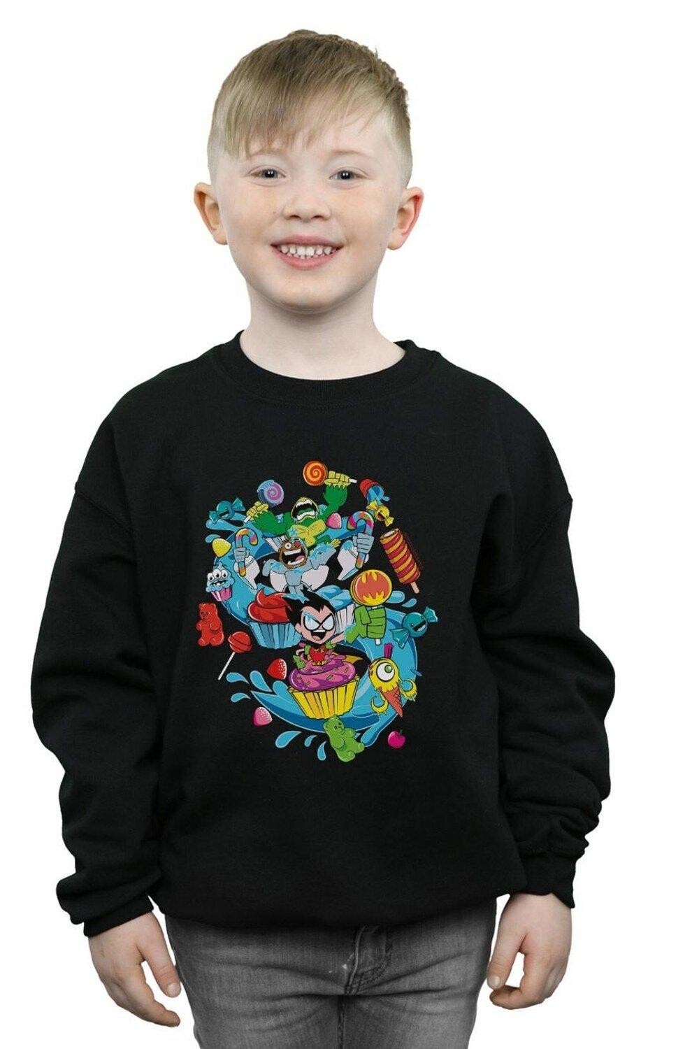 

Толстовка Teen Titans Go Candy Mania DC Comics, черный