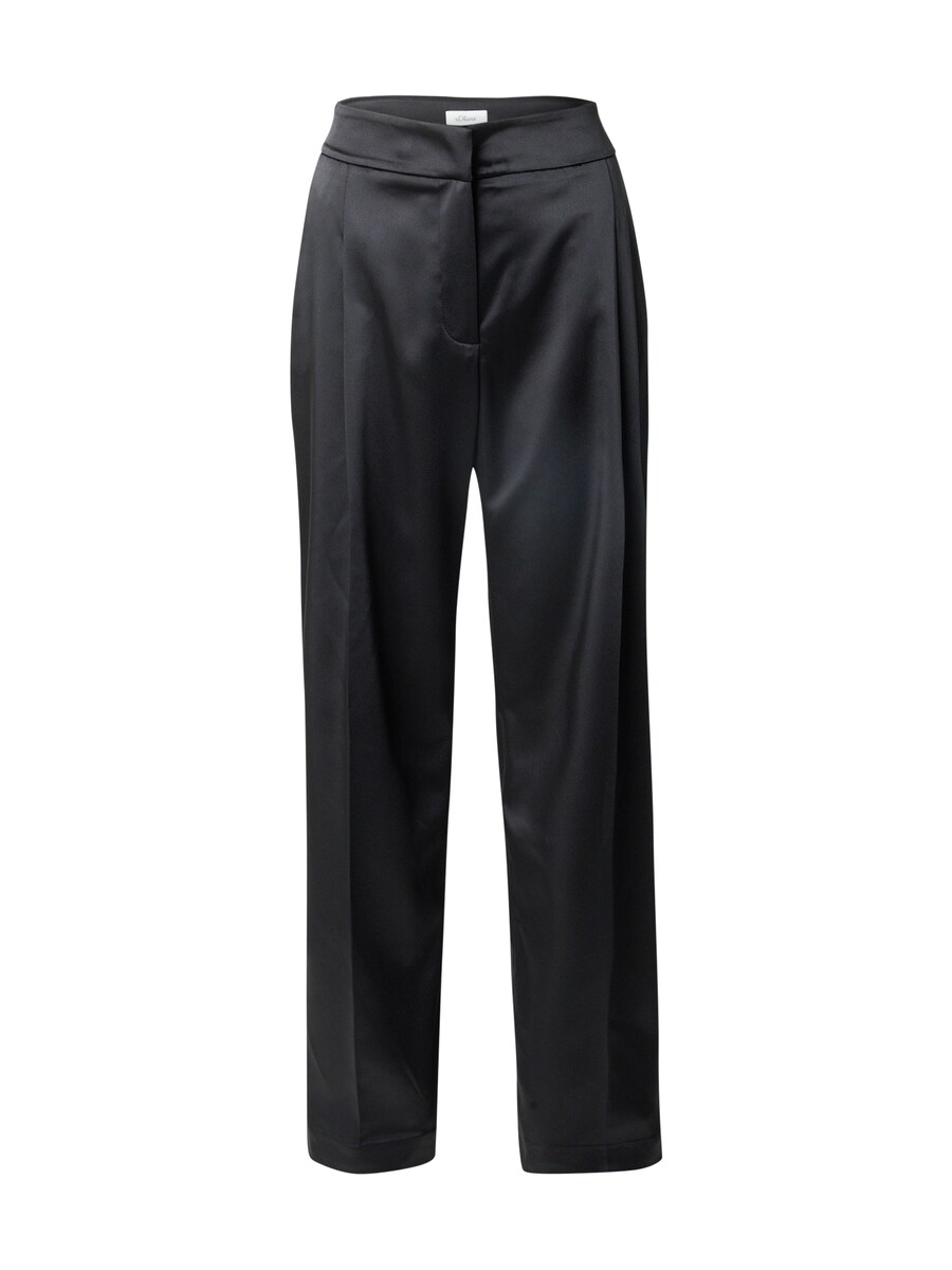 

Брюки со складками спереди s.Oliver BLACK LABEL Wide leg Pleat-Front Pants, черный