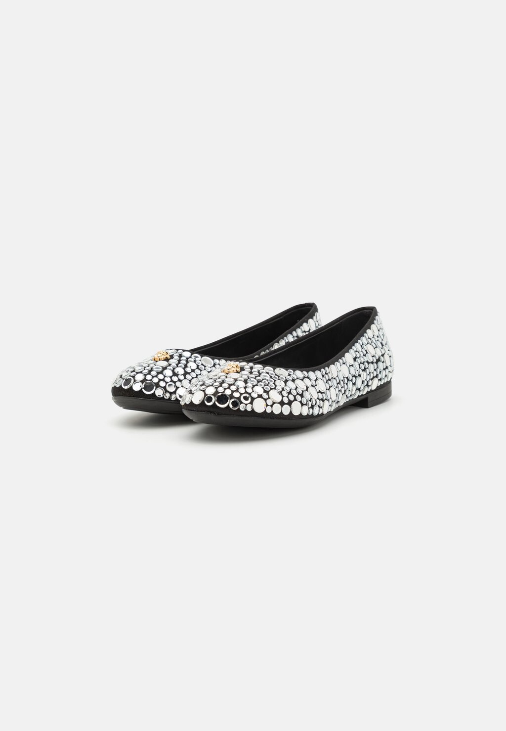 

Балетки Flats Versace, черный/золотой