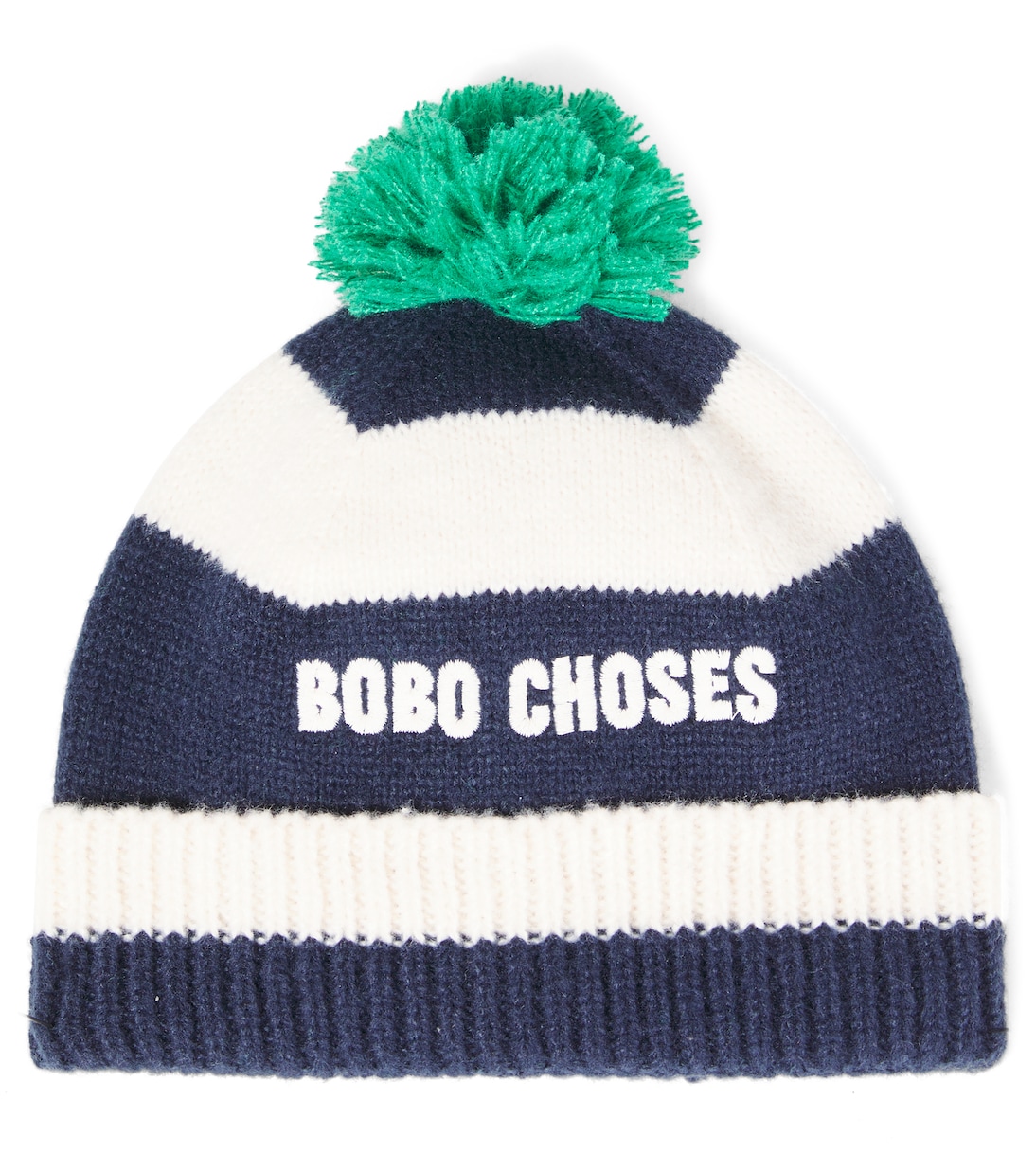 

Полосатая шапочка с логотипом Bobo Choses, Midnight Blue