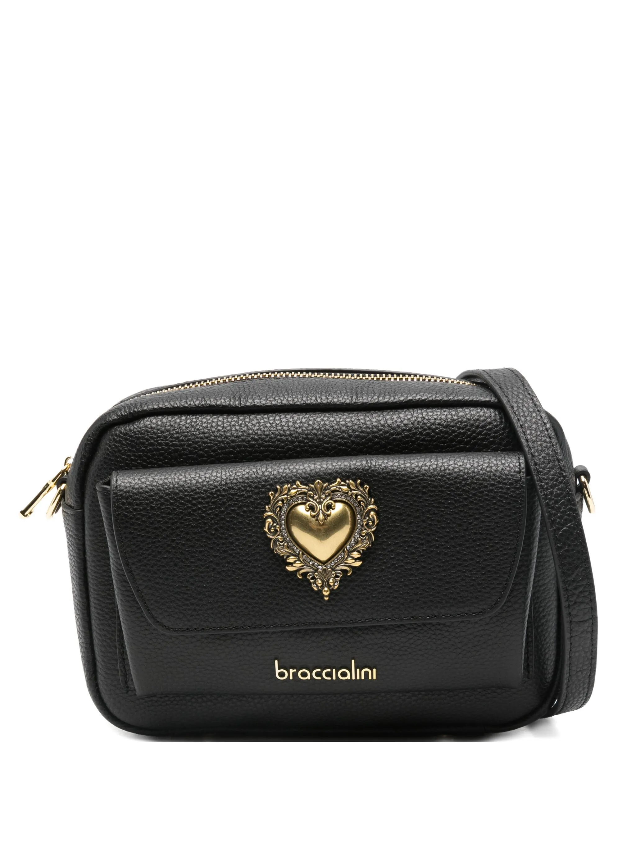 

Сумка через плечо Jinny с аппликацией Braccialini, черный