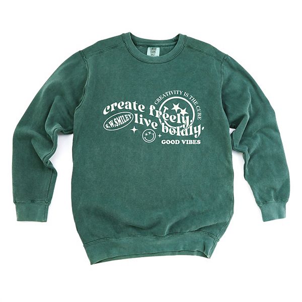 

SWSmiley create freely live boldly - женский свитшот с принтом Simply Sage Market, Blue Spruce, Зеленый, SWSmiley create freely live boldly - женский свитшот с принтом Simply Sage Market, Blue Spruce