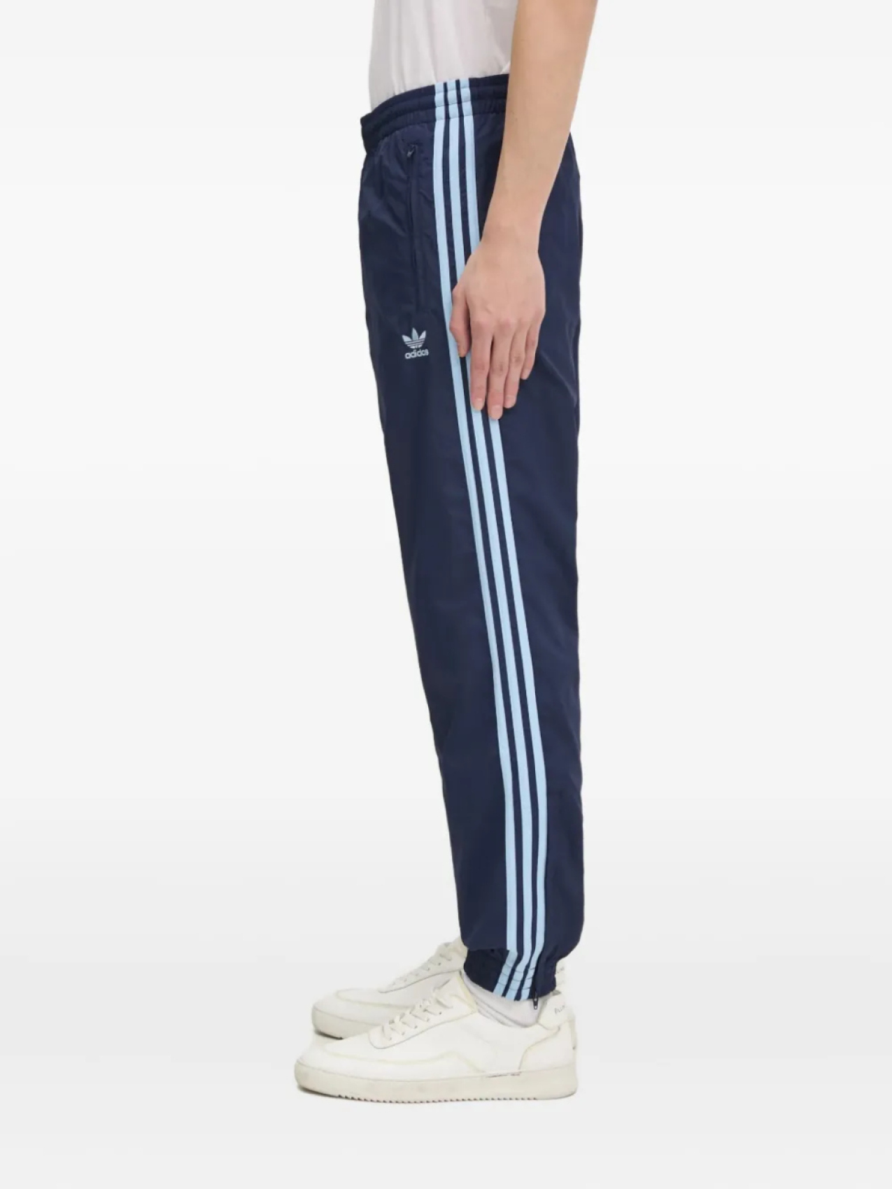 

Adidas брюки с полосками и логотипом, синий