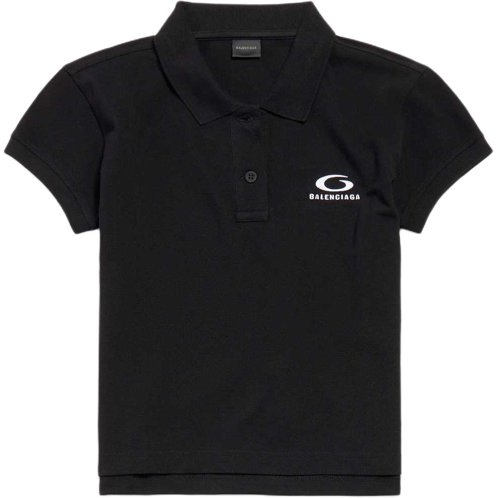 

Футболка-поло Regular Fit женская Balenciaga, черный