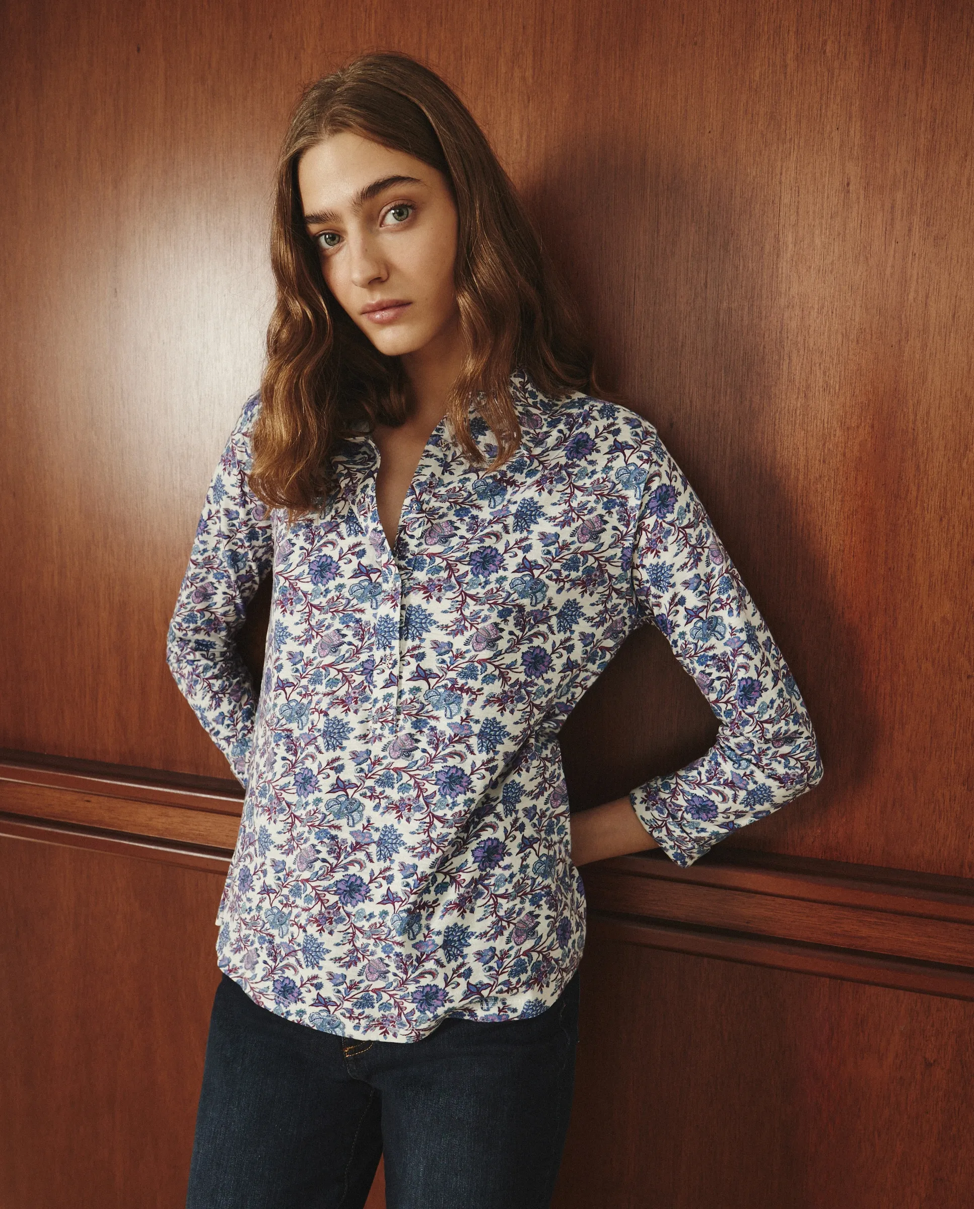 

Женская поло с рукавом три четверти Lloyd'S, белый