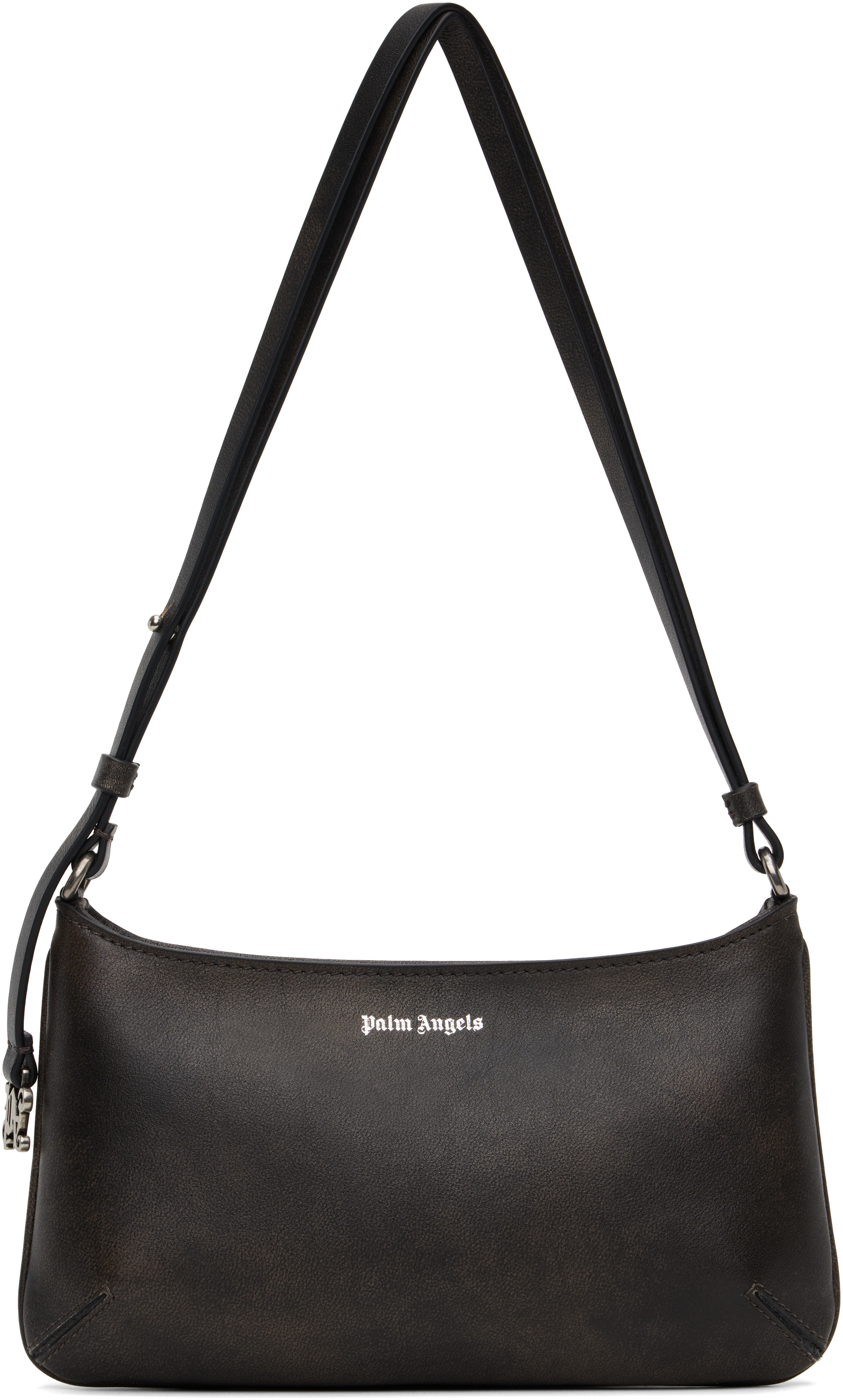 

Коричневая винтажная кожаная сумка Giorgina Palm Angels, Коричневый, Коричневая винтажная кожаная сумка Giorgina Palm Angels