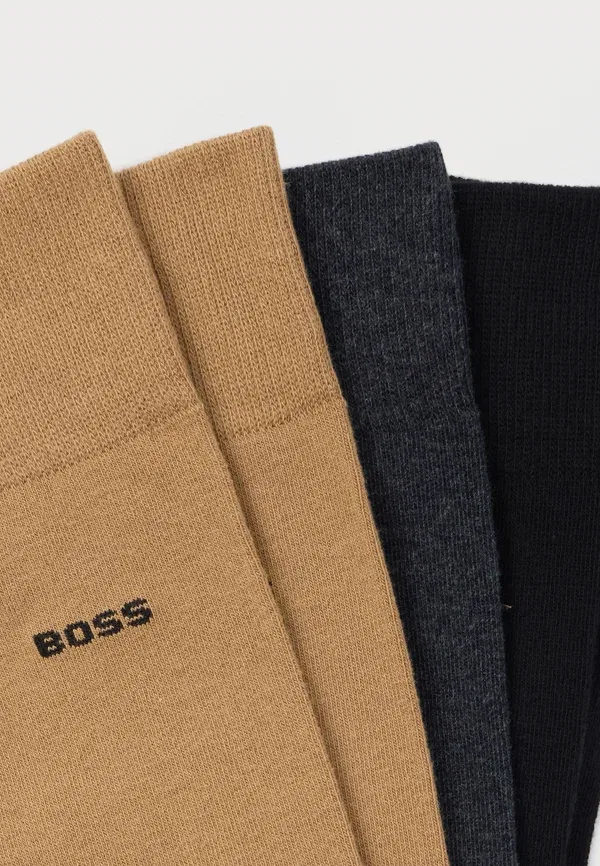 Носки 5 пар Boss, camel/dark grey/black, верблюжий/темно-серый/черный — фото 2