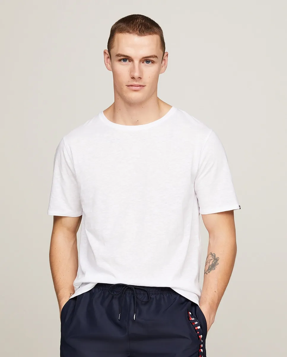 

Футболка мужская с коротким рукавом и логотипом Tommy Hilfiger, белый