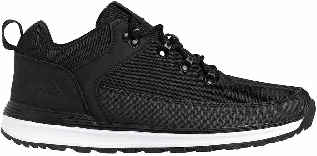 Мужские низкие нейлоновые кроссовки Kappa Monsi, Black Dark Grey White