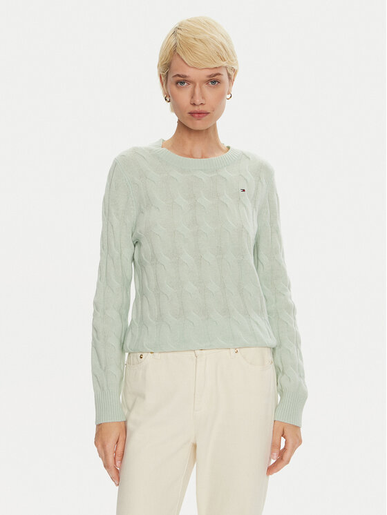 

Свитер обычного кроя WW0WW43586 Tommy Hilfiger, зеленый