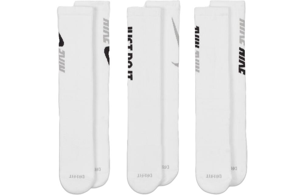 

Мужские носки Nike до середины икры, цвет 3 double (white)