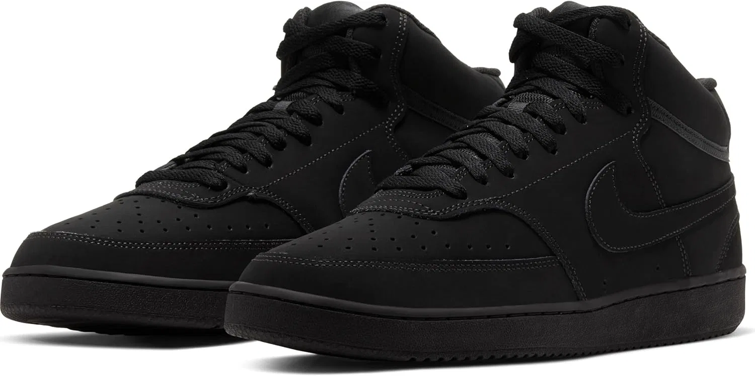 Женские кроссовки Nike Court Vision средней высоты, Black — фото 2