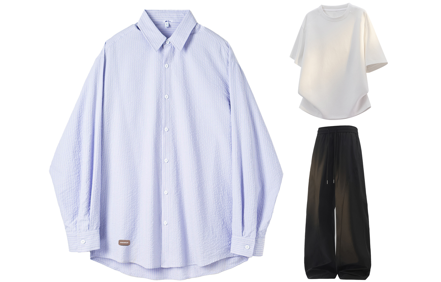 

Комплект рубашка Unisex WARRIOR, розовый фиолетовый+белый+черный