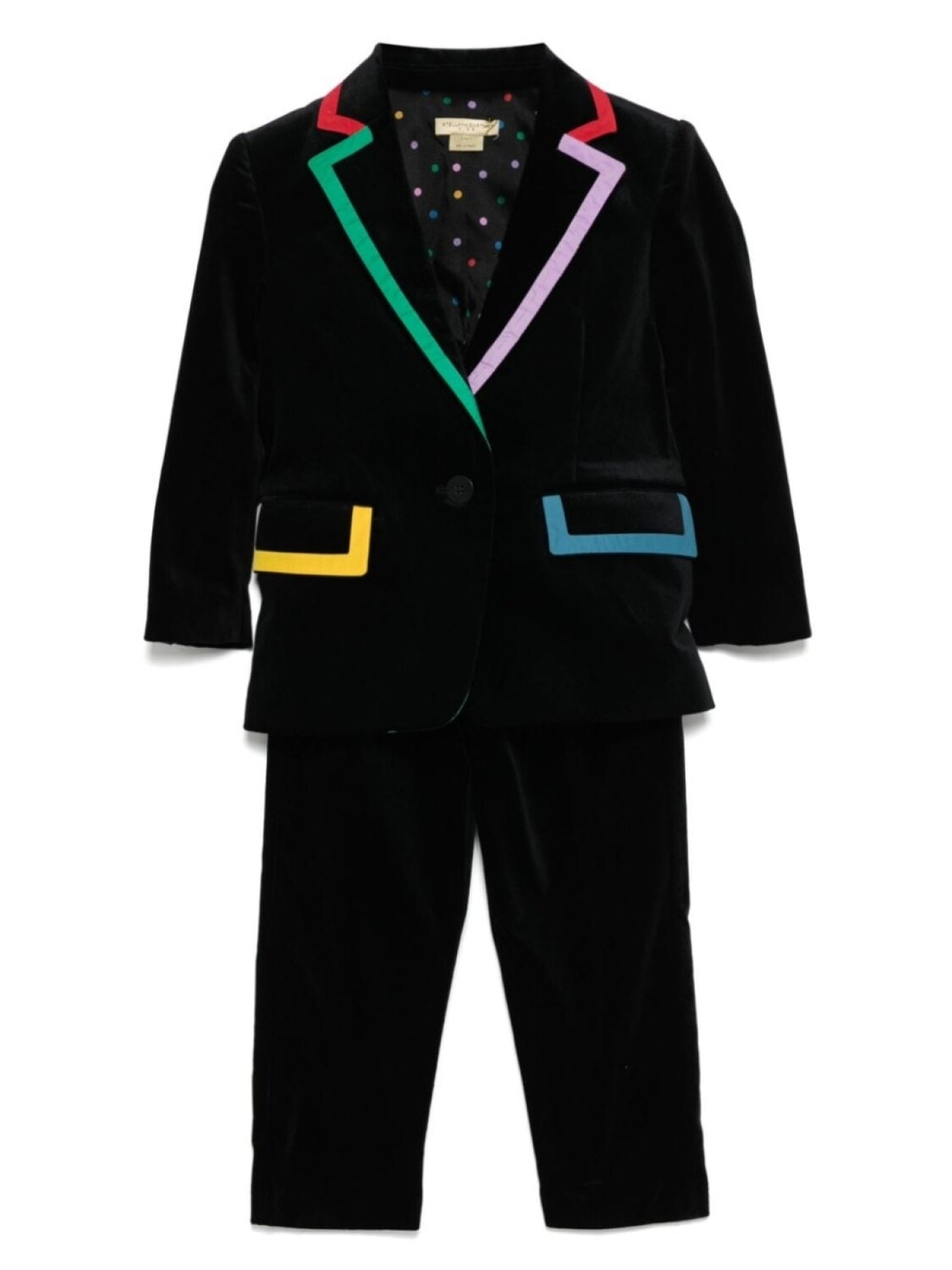 

Костюм в стиле колор-блок Stella McCartney Kids, черный