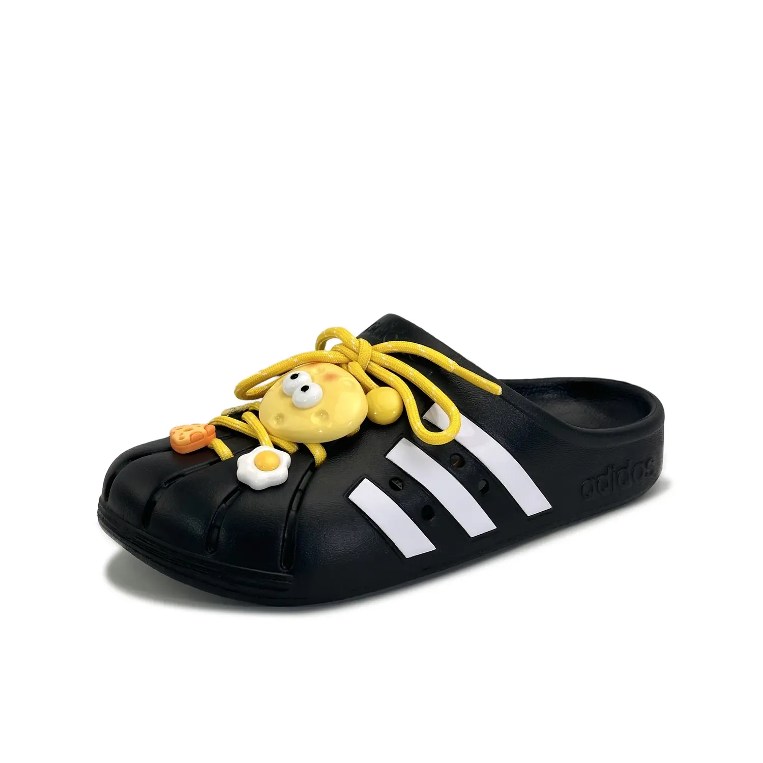 Adidas Тапочки-сабо ADILETTE CLOGS с закрытым носком, износостойкие, унисекс, черные