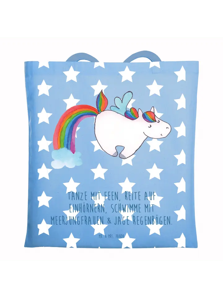 

Сумка для переноски Mr & Mrs Panda Einhorn Pegasus, небесно-синий