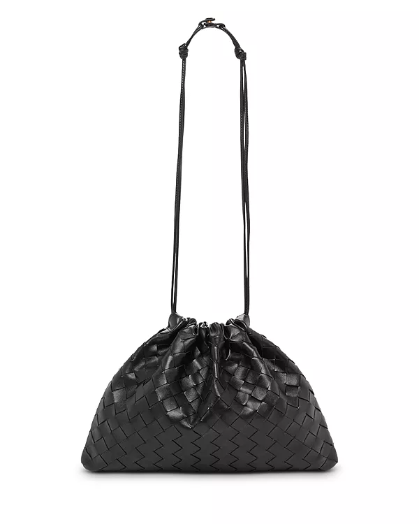 

Пылезащитный мешок, кожаная сумка через плечо Intrecciato Bottega Veneta, черный