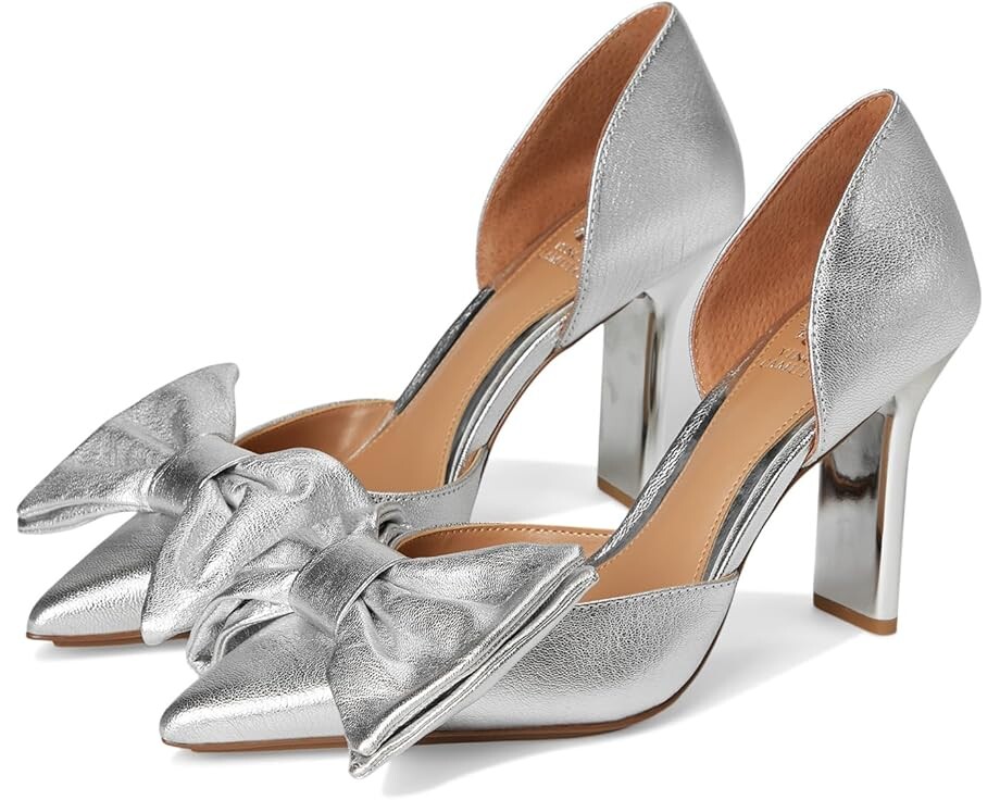 Туфли Vince Camuto Burke Bow Detail Dress Pump, цвет Lux Silver