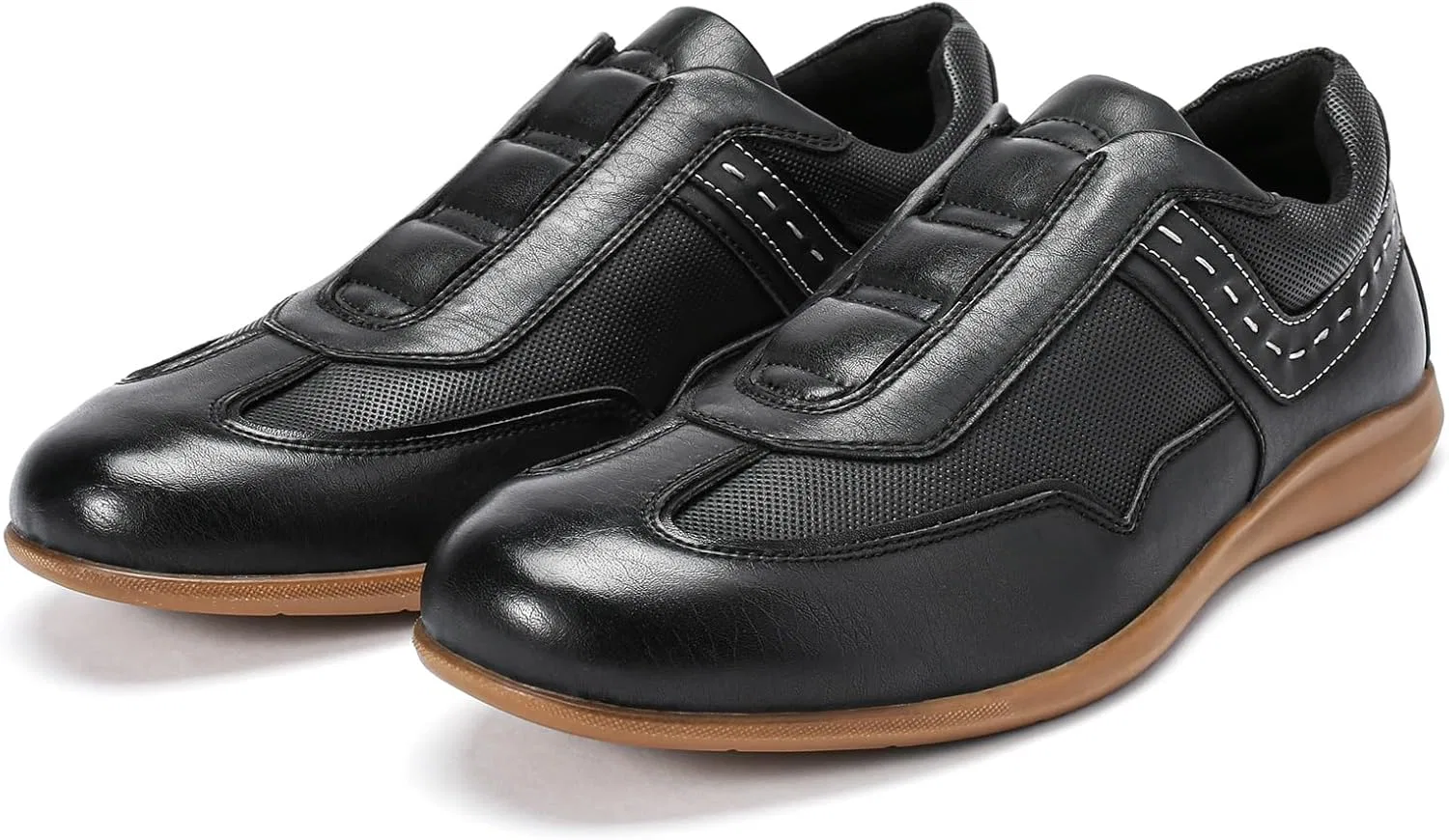 Кроссовки Allthemen Modische Herren, элегантные туфли, Оксфорд, bequemer Schuh für Spaziergänge, Büro, Business, Schwarz — фото 2